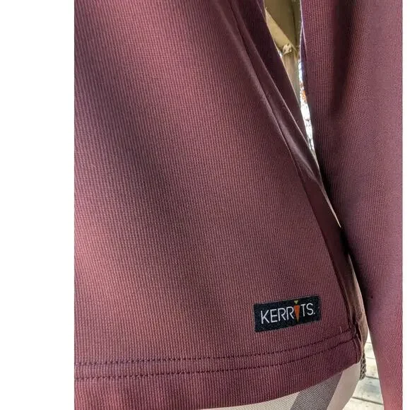 Kerrits Small Burgandy Wine Fleece Lined 1/4 Zip Equestrian Wear - Picture 7 of 11